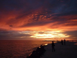 Sunset on the Sandbank at Kuramathi Island Resort