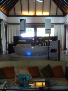 Coco Palm Bodu Hithi’s Beach Villa with Jacuzzi (their lead-in Villa)