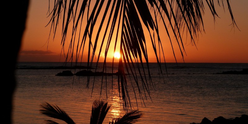 Sunset in Mauritius 