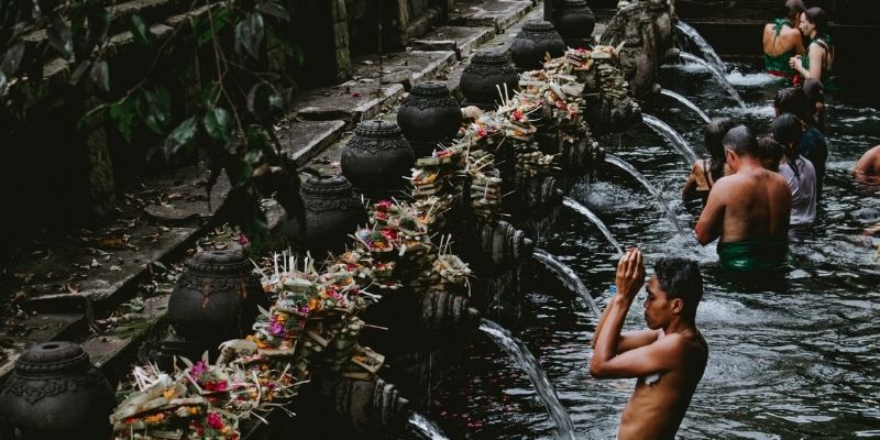 Tutra Empul Temple is has sacred water which is said to have curative properties