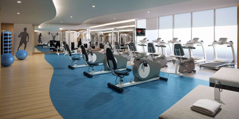 the fitness centre at Hampton by Hilton Marjan Island