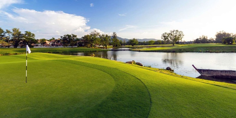 The 18-hole golf course at Angsana Thailand resort