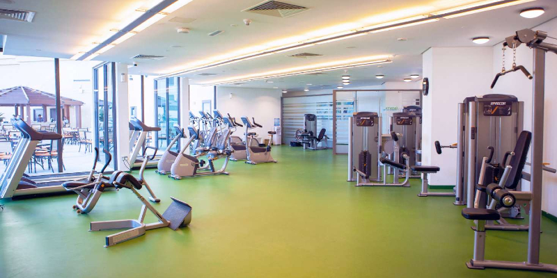 the fitness centre at JA Ocean View Hotel, Dubai