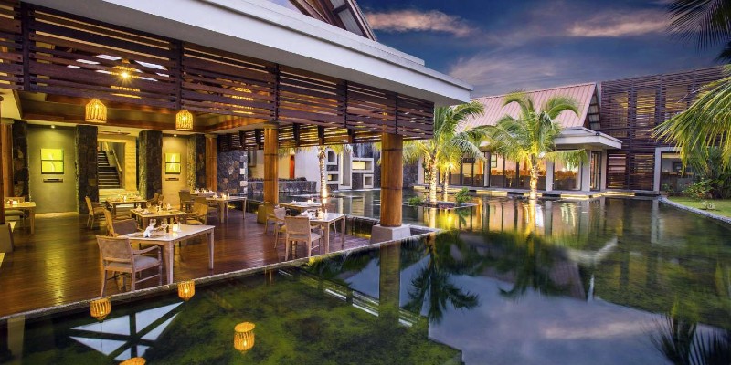 An Asian inspired restaurant at Maritim Crystals Beach Hotel, Mauritius
