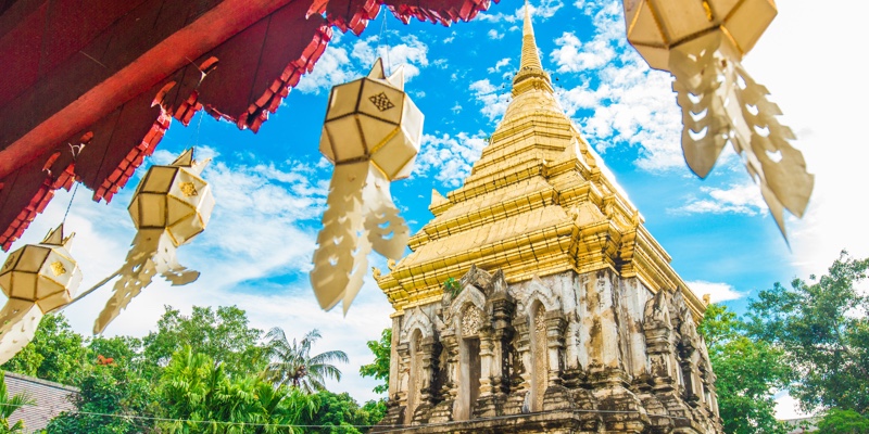 A temple in Chiang Mai, Thailand