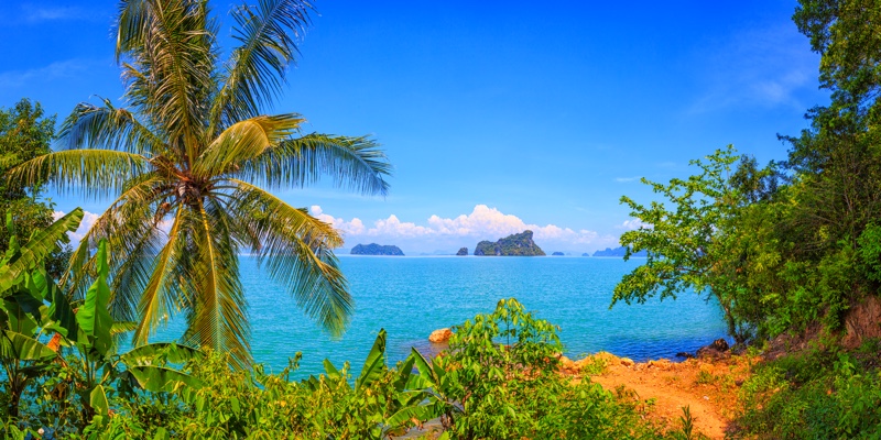 The view from a viewpoint on Koh Yao Noi island, Thailand