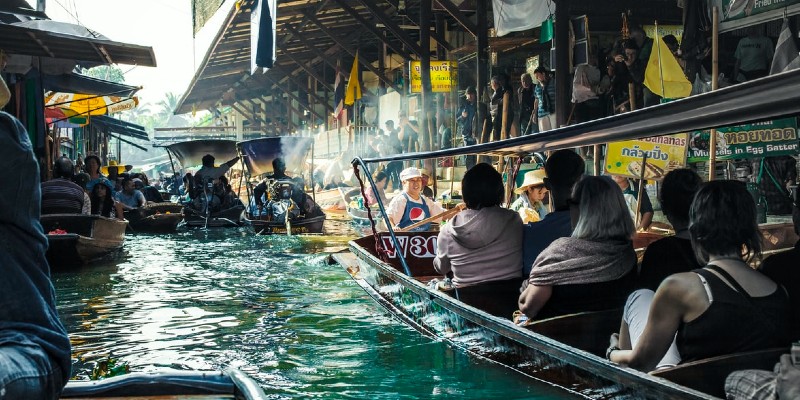 Damnoen Saduak floating market, Bangkok