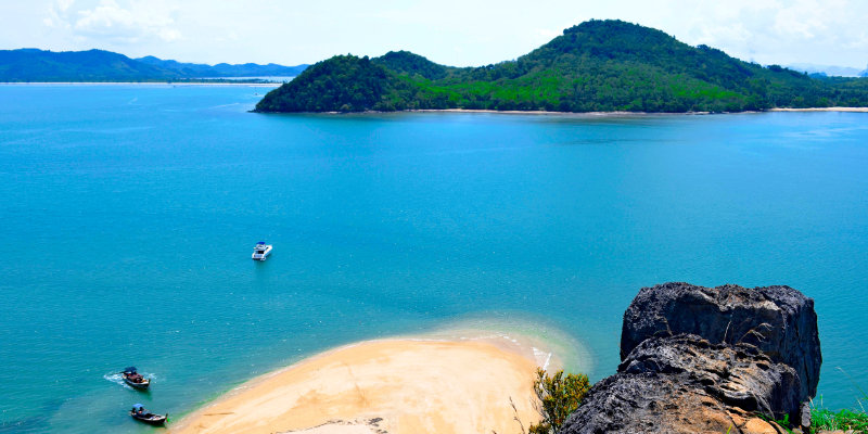 View of  Koh Yao Yai from Phang Nga Bay 