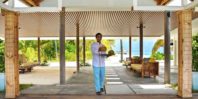 A warm welcome awaits at Rahaa Resort