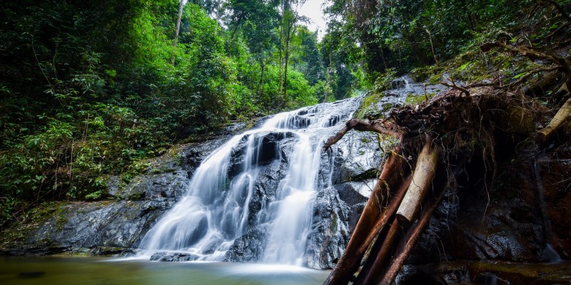 A waterfall in Khao Lak, Thailand