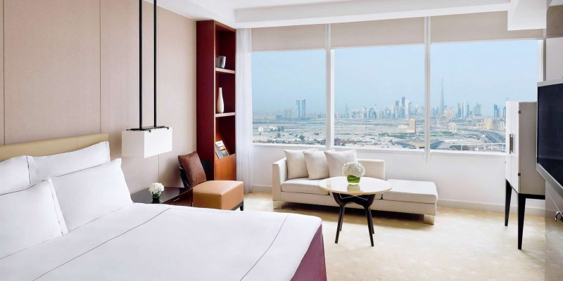 Stunning views across the city from your spacious room