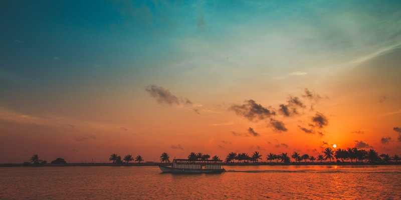 A Maldivian sunset