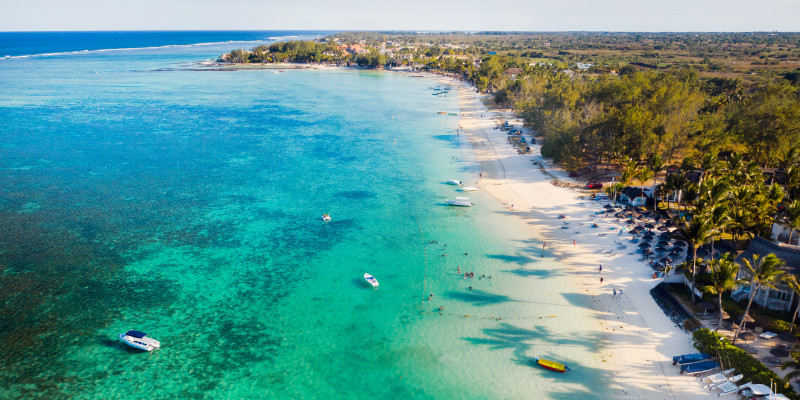 Mauritian coastline