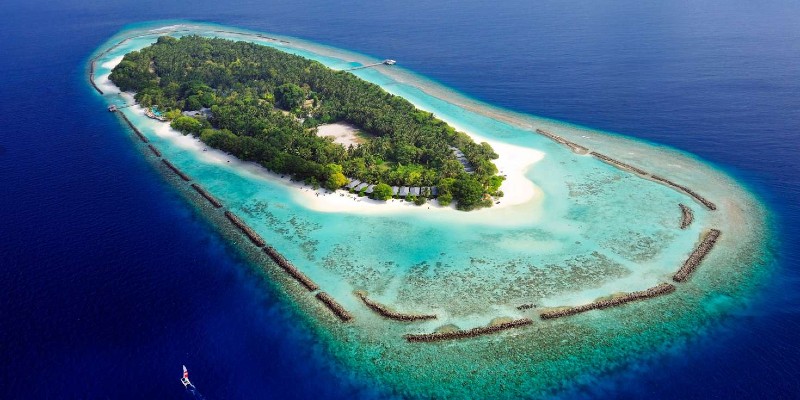 Royal Island Resort & Spa from above