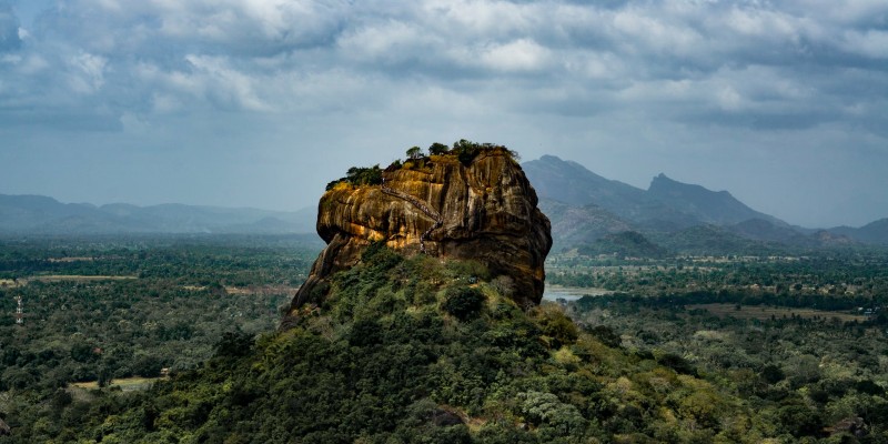 View of Sirigiya Rock from Pidurangala Rock
