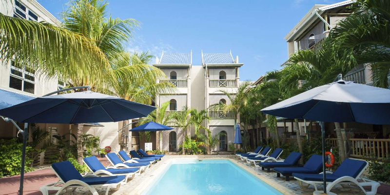 One of the pools at Le Palmiste Resort & Spa