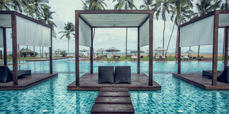 Beautiful over-water cabanas