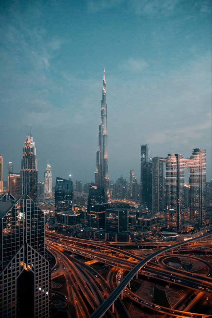 Burj Khalifa in the Dubai skyline