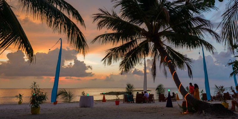 Beachfront dining