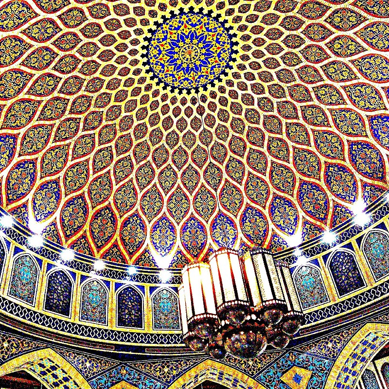 Authentic Arabian mosaic architecture 