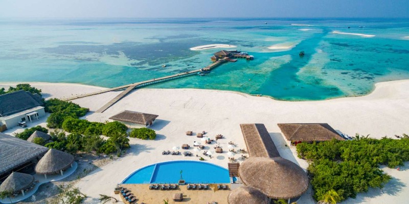 Cocoon Maldives from the air