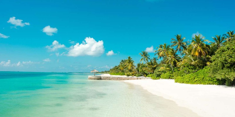 Perfect white sand beaches