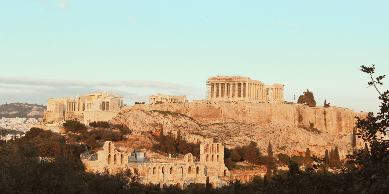 Athens: home to the Acropolis.