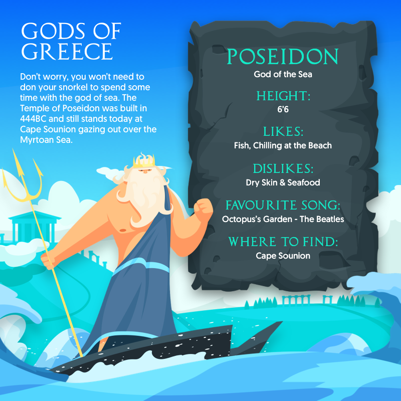 Where to find Poseidon in Greece