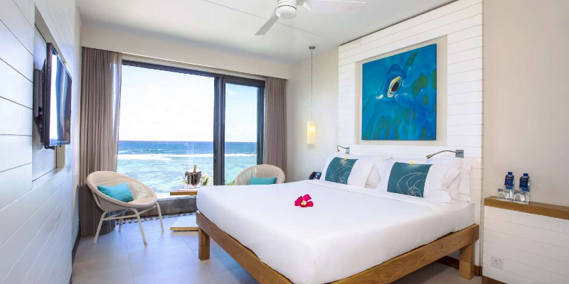Beachfront rooms place you just steps away from the Indian Ocean and white sand beach