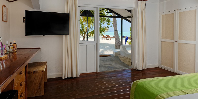 View of the beach from your villa