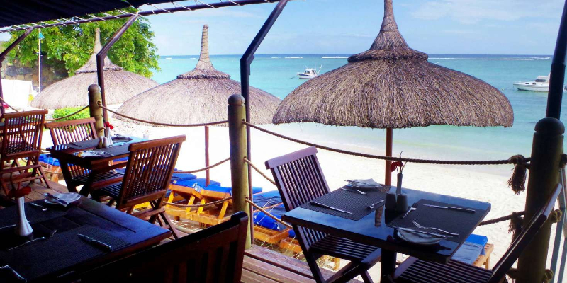 Enjoy beachfront dining